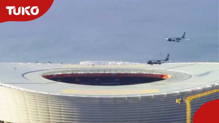 Airlink Jets Fly Just Above Stadium Roof Before Rugby Match, Stunning Fans