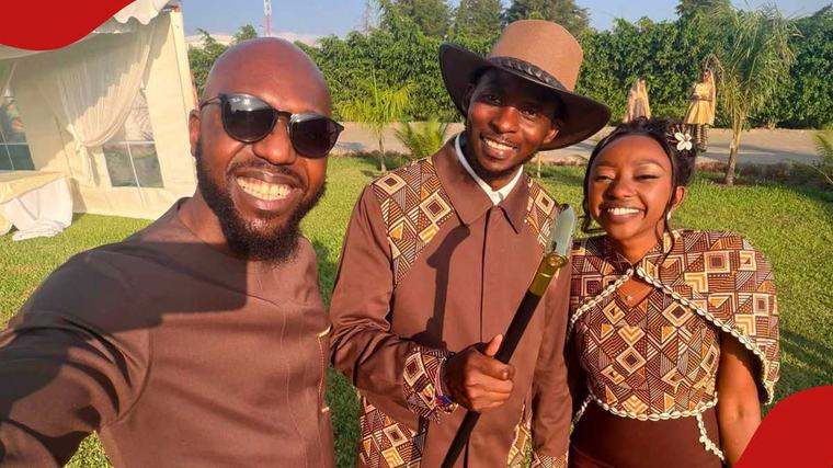 Larry Madowo hits back at Kenyan claiming he lost their respect after attending Charlene's koito