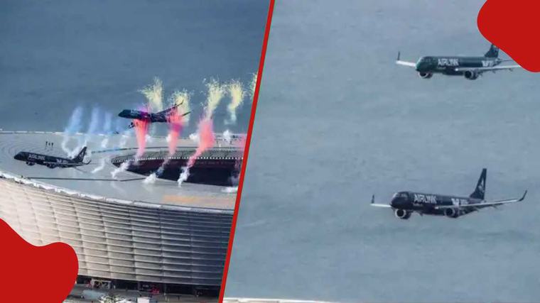 South African Airways Boeing 747 Flyover Video from 1995 Rugby World Cup Goes Viral Again