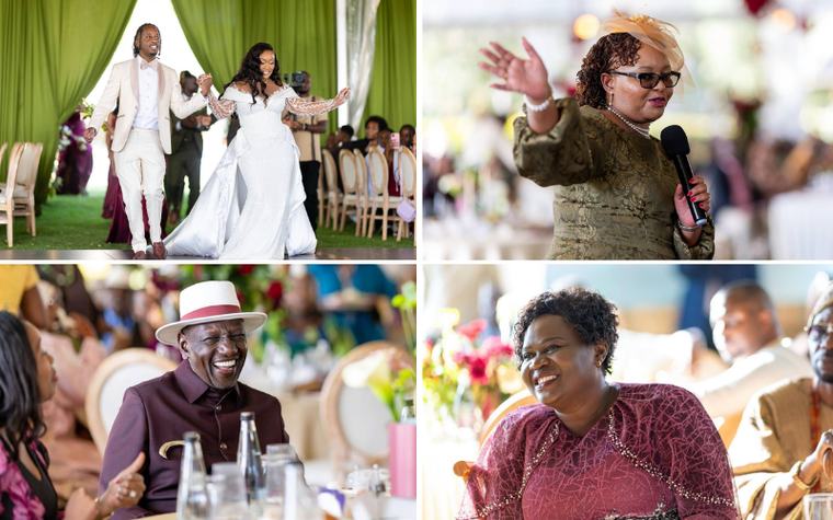 PHOTOS: Ruto leads high-profile guests at lavish wedding of Anne Waiguru's son