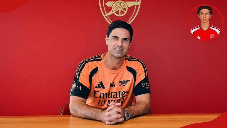 Arteta’s son Gabriel captivates social media with unique eye colours