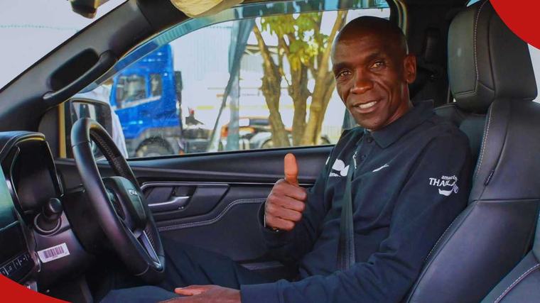 Eliud Kipchoge receives final limited-edition D-Max in honour of his legacy