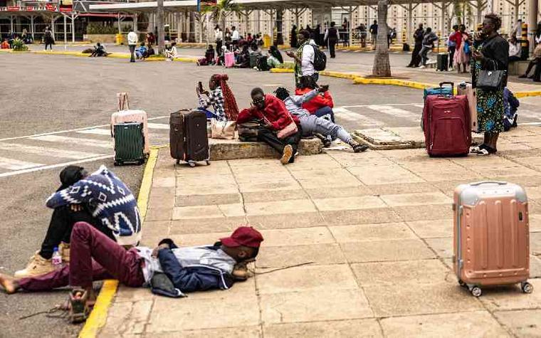 Passengers stranded overnight by Kenya airport strike