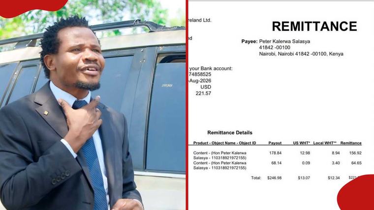 Peter Salasya leaks receipts showing how much he earns from Facebook