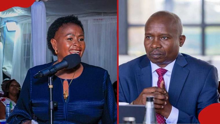 Video: Wavinya Ndeti imitates Kithure Kindiki's voice, welcomes him to women's WhatsApp group