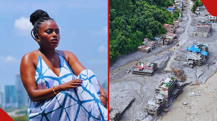 Diana Daisy Recounts how she narrowly escaped death in Nepal before deadly floods struck
