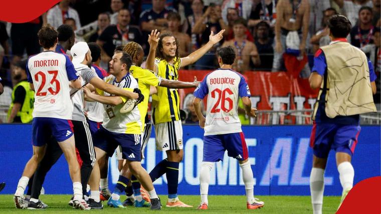Guendouzi Sparks Mass Brawl After Taunting Lyon Fans in Champions League Play-Off